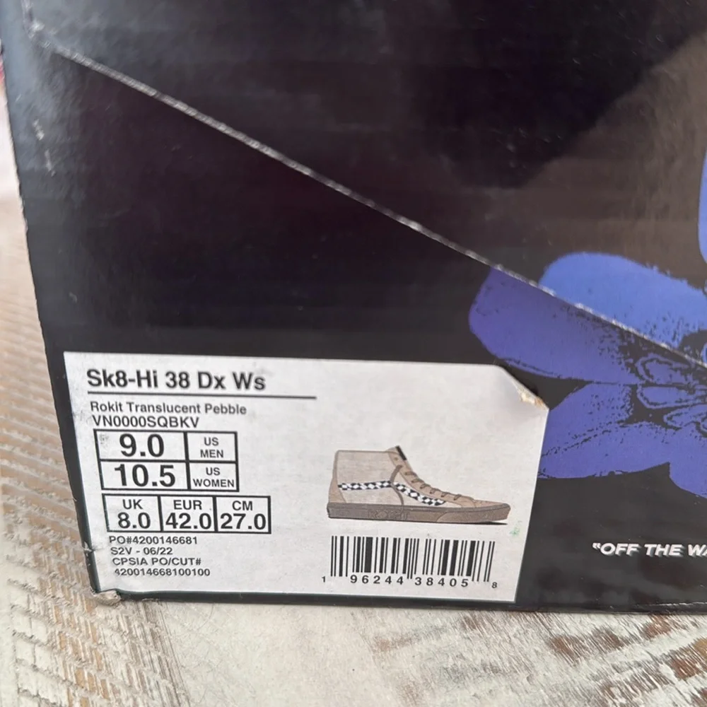Vans | Sk8 Rokit X Men’s  -Hi 38 Dx Ws 'Translucent Pebble'